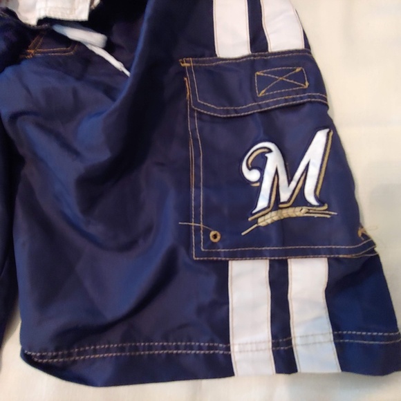 Mens Small GIL Sports swimsuit milwaukee brewers - Picture 3 of 6